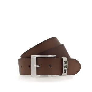 MUSTANG Leren riem in grote maten