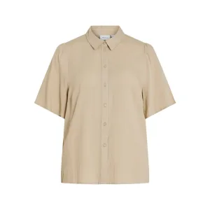 Vila Blouse met korte mouwen VIPRICIL S/S NEW SHIRT – NOOS