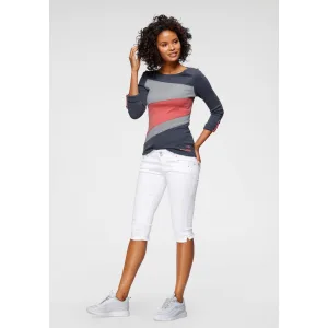 KangaROOS Longsleeve Lange mouwen, figuurvolgende pasvorm, effen, ronde hals