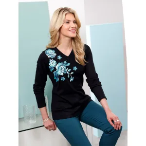 Classic Basics Trui met V-hals Trui met lange mouwen