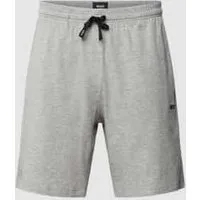 Boss Sweatpants met labelstitching, model ‘Mix&Match’