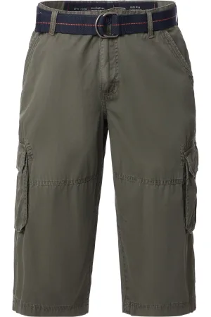 Casa Moda Cargo Shorts groen, Effen