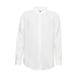 Vrouwen casual linnen boyfriend shirt Superdry