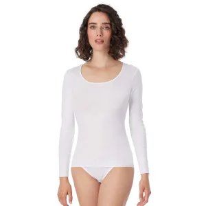 Schiesser T-shirt “Luxury” ronde, subtiel glanzende halslijn