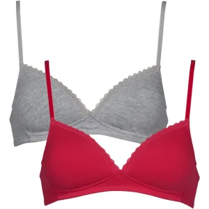MUSTANG Soft-bh Padded cotton bra met delicate kantapplicatie (Set van 2)