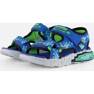 Skechers Skechers Mega Splash Sandalen blauw Textiel