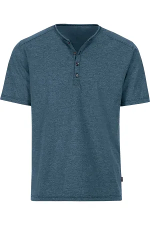 TRIGEMA T-Shirt Henley kraag , Melange
