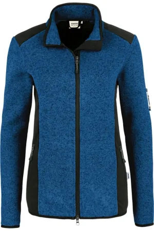 HAKRO Dames Sweatjacket blauw, Effen