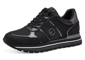 Tamaris Plateausneakers , plateau, vrijetijdsschoen, lage schoen, veterschoen in materiaalmix