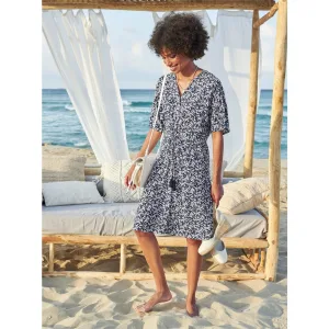 heine Gedessineerde jurk