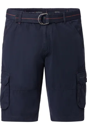 Casa Moda Cargo Shorts blauw, Effen