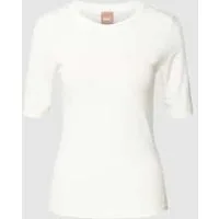 Boss T-shirt met labelprint, model ‘Eventsa’