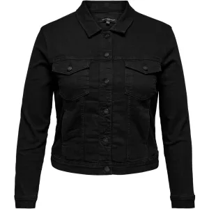 ONLY CARMAKOMA Jeansjack CARWESPA LS JACKET BLACK DNM