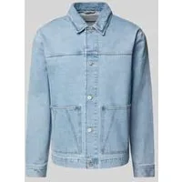 ARMEDANGELS Regular fit jeansoverhemdjack met opgestikte zakken