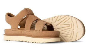 NU 20% KORTING: UGG Plateausandalen GOLDENSTAR STRAP , plateausandaal, flat met zacht voetbed