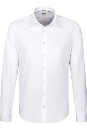 HAKRO Overhemd wit, Effen