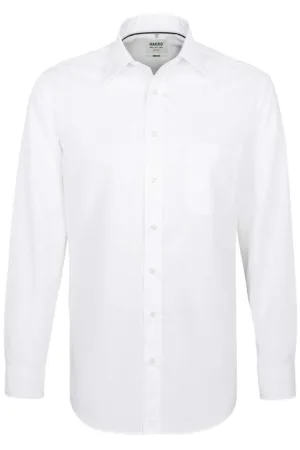 HAKRO Overhemd wit, Effen