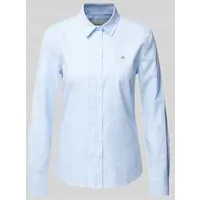Gant Slim fit overhemdblouse met labelstitching