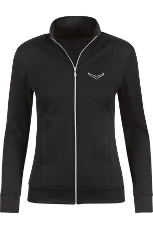 TRIGEMA Dames Sweatjacket zwart, Effen