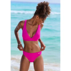 Buffalo Bikinibroekje Bubble met bloemig structuurpatroon