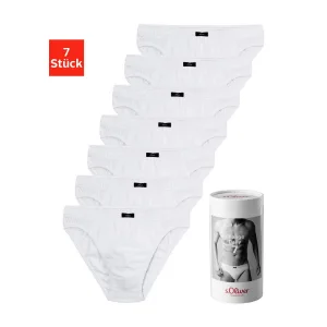 s.Oliver RED LABEL Beachwear Slip Heren onderbroek Weekvoorraad in een blik (set, 7 stuks)