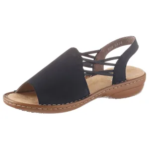 Rieker Sandalen zomerschoen, sandaal, sleehak, met elastische banden