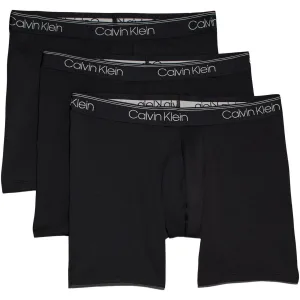 Calvin Klein Boxershort BOXER BRIEF 3PK met langere pijpen & logo-elastische tailleband (Set van 3)