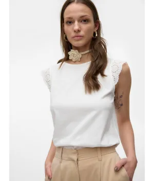 Vero Moda T-shirt VMEMILY SL GATHERING TOP JRS NOOS