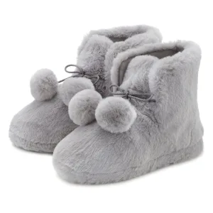 Vivance Pantoffels Pluchen pantoffels Pantolette, pantoffel, laarzen met knuffelig faux fur VEGAN