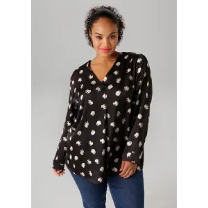 Aniston PLUS Blouse zonder sluiting met v-hals – nieuwe collectie