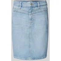 Tom Tailor Knielange jeansrok met steekzakken opzij