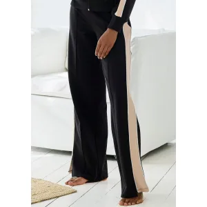 s.Oliver RED LABEL Beachwear Sweatbroek Loungebroek met contraststrepen en pipings, loungewear