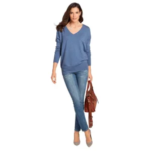 heine Gebreide Trui met V-hals