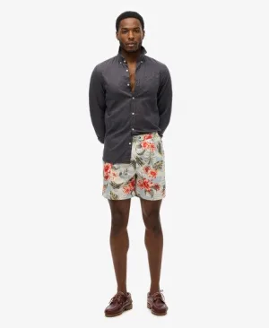 Superdry Mannen Zwemshort met Hawaïaanse Print – 43 cm Multi