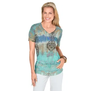 Classic Basics Gedessineerde blouse