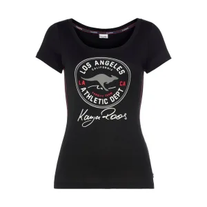 KangaROOS T-shirt Korte mouwen, zeer figuurvolgend, in vintage-ontwerp, ronde hals