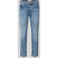 Marc O’Polo Boyfriend fit jeans met labeldetails