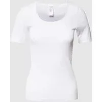 Schiesser T-shirt met ronde hals, model ‘LUXURY’