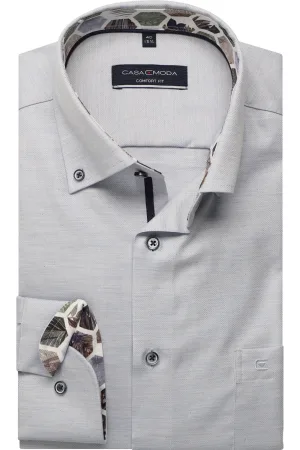 Casa Moda Overhemd blauw, Faux-uni