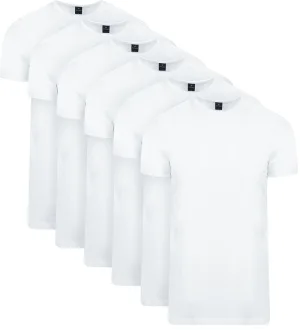 Suitable Ota T-Shirt Ronde Hals Wit 6-Pack