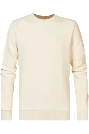 Petrol Industries Trui ecru, Effen