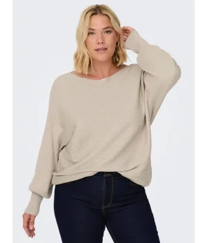 ONLY CARMAKOMA Gebreide trui CARNEW ADALINE LIFE L/S PULLOVER KNT