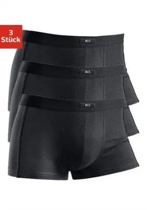 H.I.S Boxershort voor heren met smalle piping aan beide kanten opzij (set, 3 stuks)