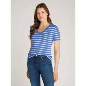 Tommy Hilfiger T-shirt SLIM CODY V-NK SS met geborduurd logo