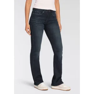 KangaROOS 5-pocket jeans uitlopende pijp, used-wassing, normale taillehoogte