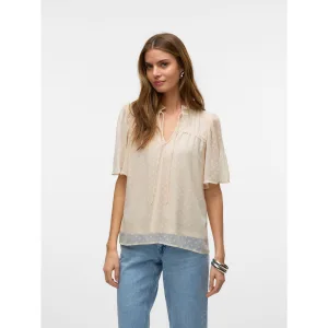Vero Moda Kanten blouse VMLEAH SS LACE TOP WVN GA NOOS