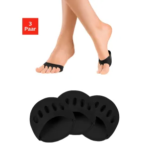 Vivance Teensokjes met voorvoetkussen voor hoge schoenen (set, 3 paar)