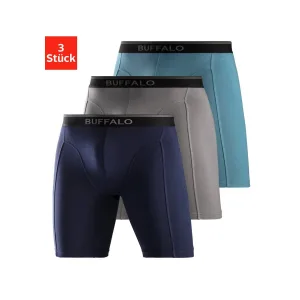 Buffalo Boxershort voor heren in een lang model ook ideaal voor sport en trekking (set, 3 stuks)