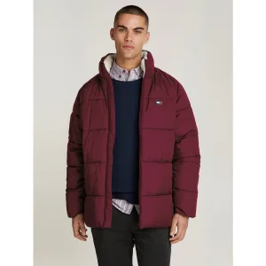 TOMMY JEANS Gewatteerde jas TJM POLY PUFFER EXT Winterjas met staande kraag, gevoerd teddy, binnenzakken