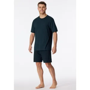 Schiesser Pyjama “Comfort Essentials” met opgestikte borstzak (set, 2-delig)